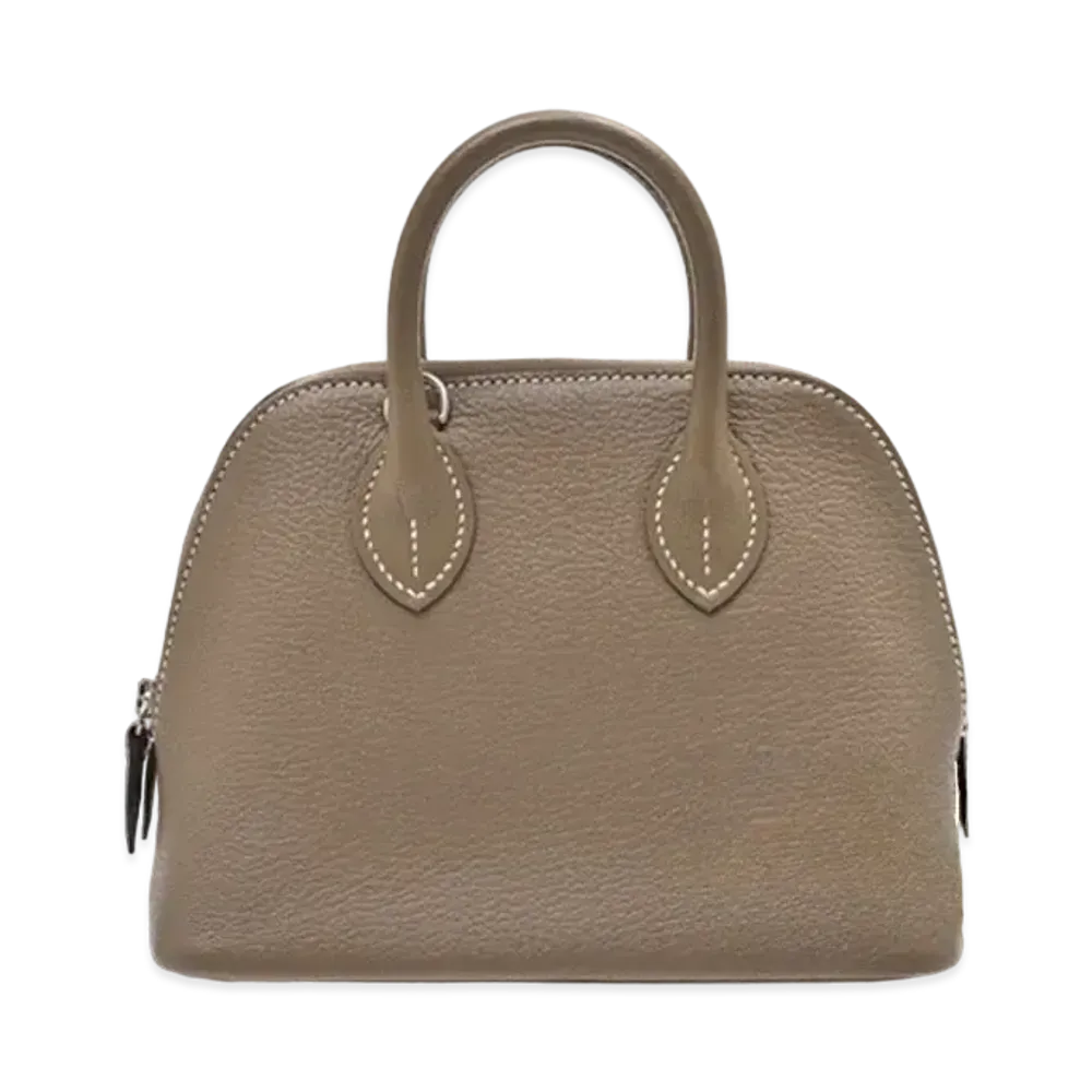 Hermes Bolide 1931 Chevre Mysore "Etoupe/Silver"