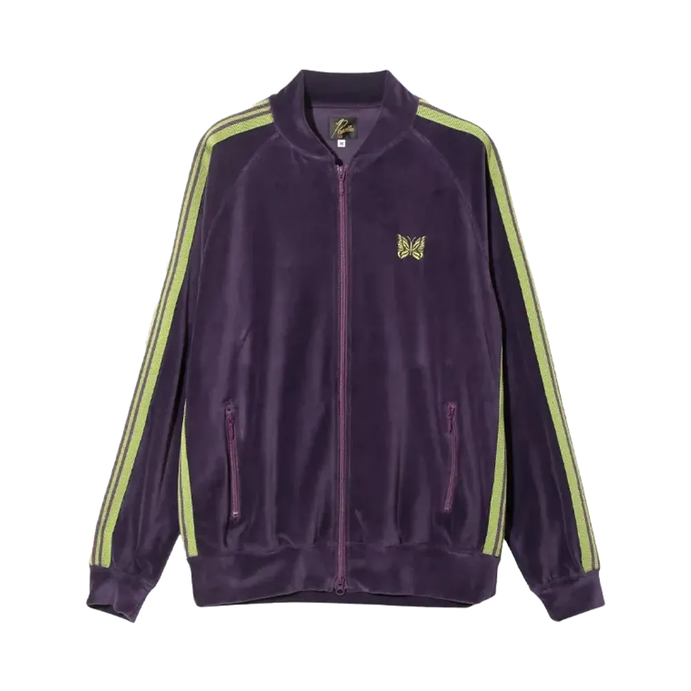 NEEDLES Rib Collar Track Jacket "Velour/Purple"