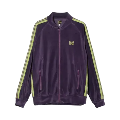 NEEDLES Rib Collar Track Jacket "Velour/Purple"