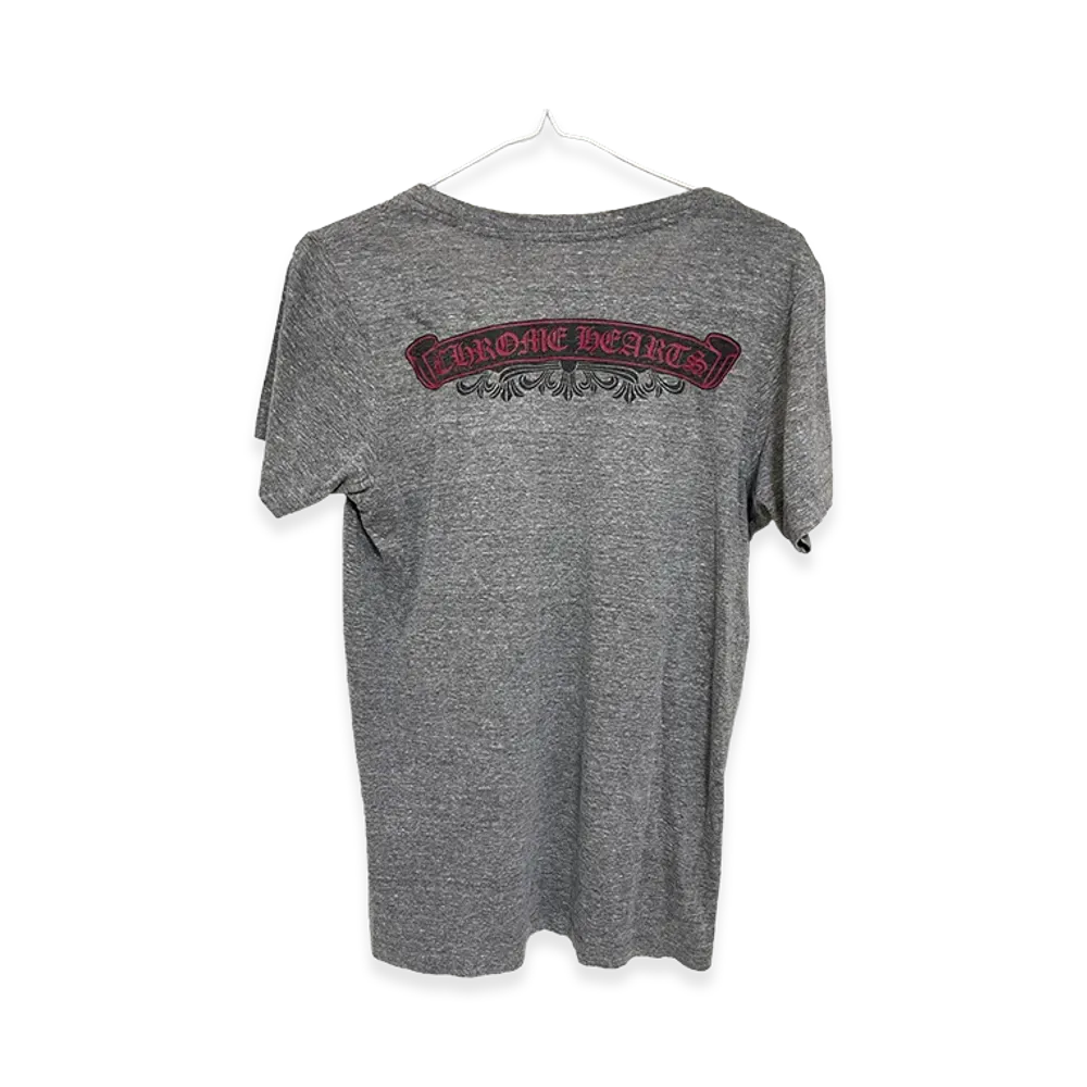Chrome Hearts Scroll Label T-Shirt "Gray"