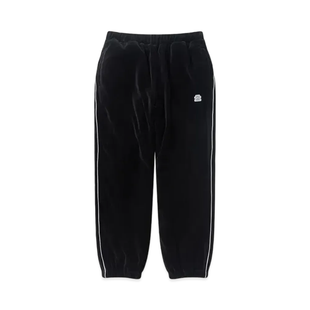 Black Eye Patch OG Label Piping Velour Track Pants "Black"
