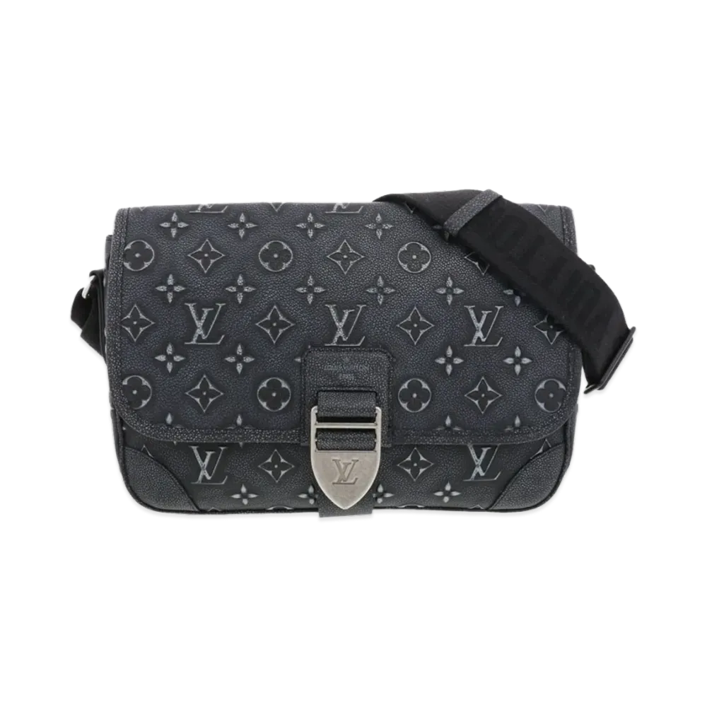Louis Vuitton Arch Messenger Cowhide Leather "Black X Gray"