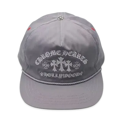 Chrome Hearts Gas Station King Taco 3 Cemetery Cross Trucker Cap "Gray"