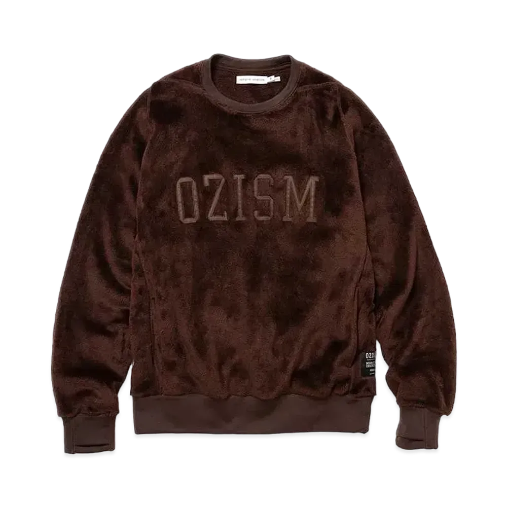 UNDERCOVER x nonnative OZISM Monk Crew L/S Pullover "OZISM" Poly Fleece Polartec High Loft "Brown"