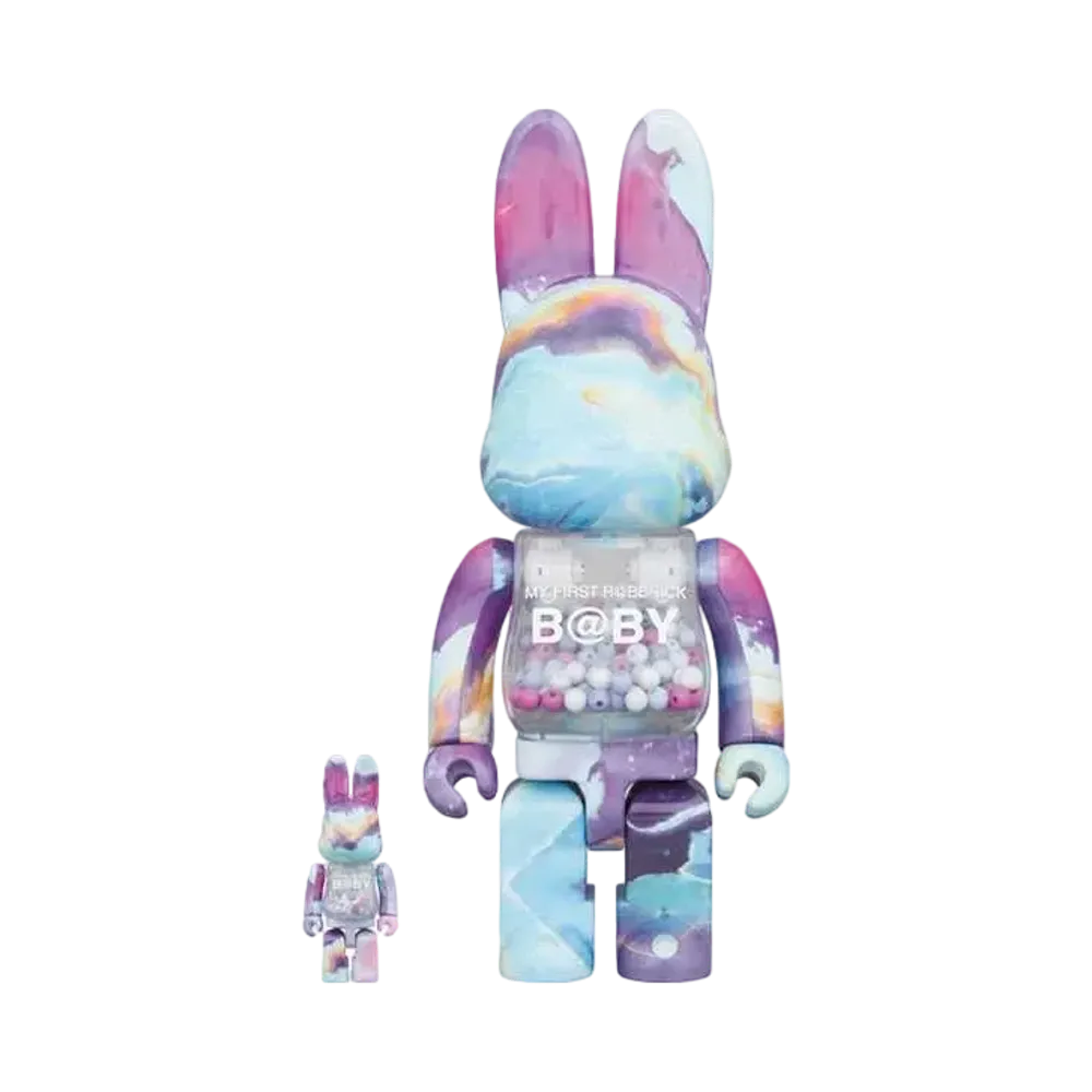Bearbrick MY FIRST R@BBRICK B@BY MARBLE Ver. 100% & 400%