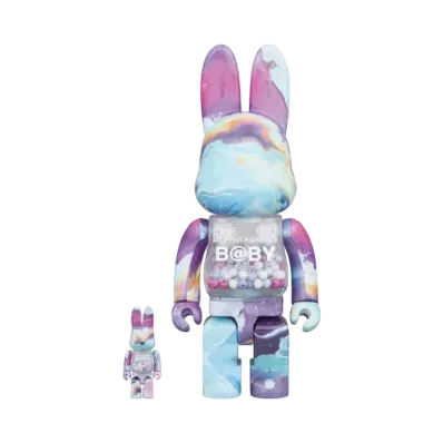 Bearbrick MY FIRST R@BBRICK B@BY MARBLE Ver. 100% & 400%