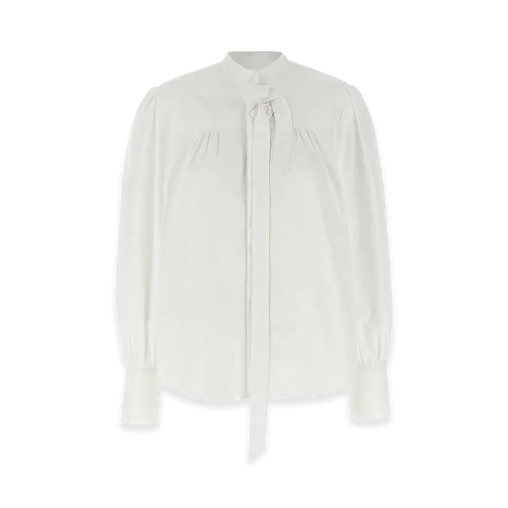 PRADA Women's Bow Shirt "White"