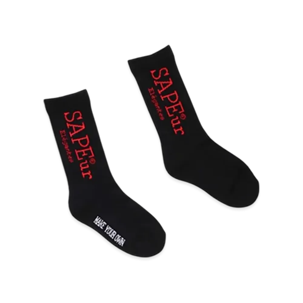 SAPEur Kid's Start Logo Socks "Black"