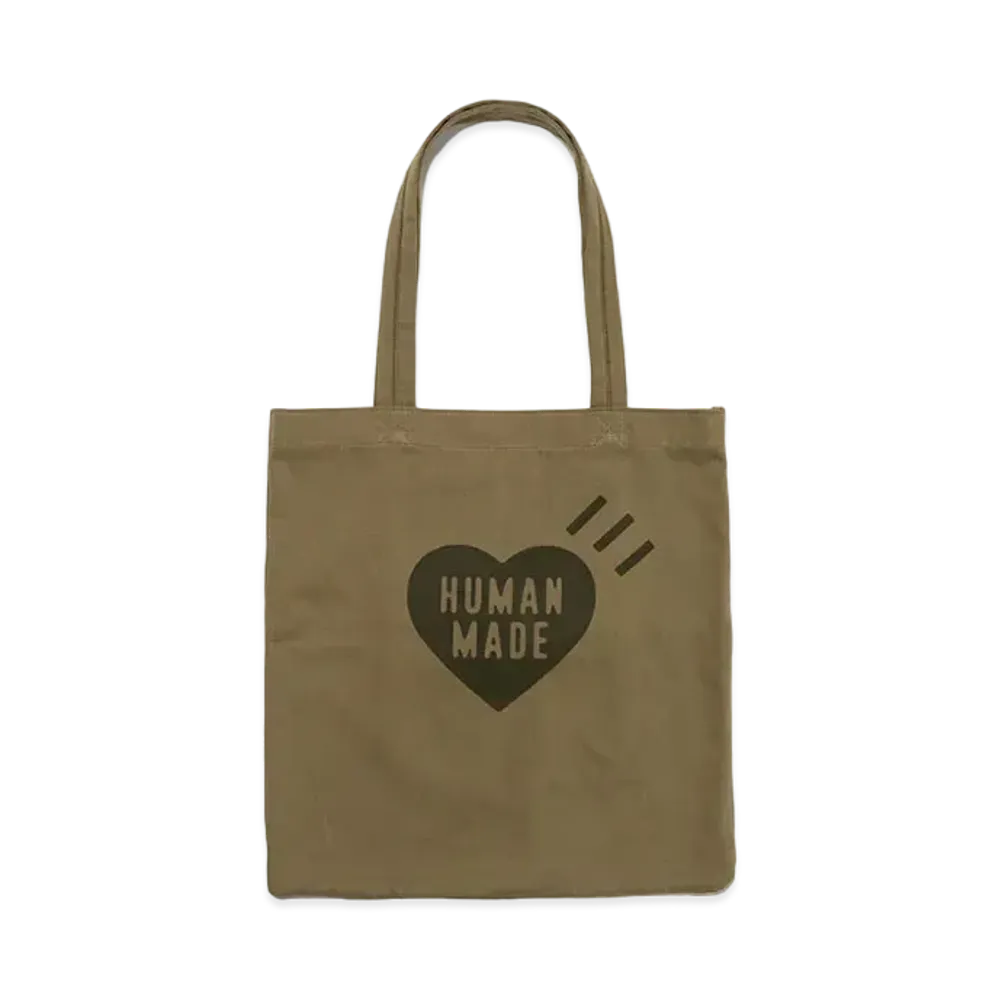 HUMAN MADE Book Tote "Olive Drab"