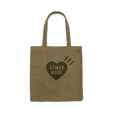 HUMAN MADE Book Tote "Olive Drab"