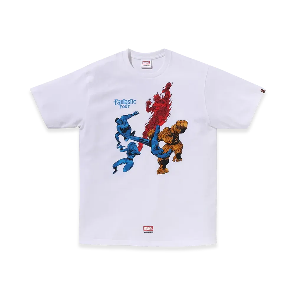 A BATHING APE x MARVEL FANTASTIC FOUR Tee "White"