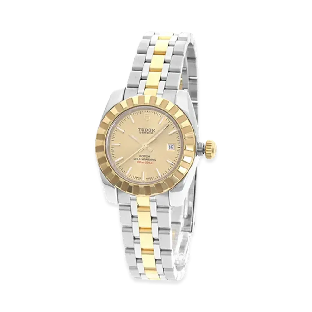 TUDOR Women's Classic Date 27mm "Silver/Yellow Gold"