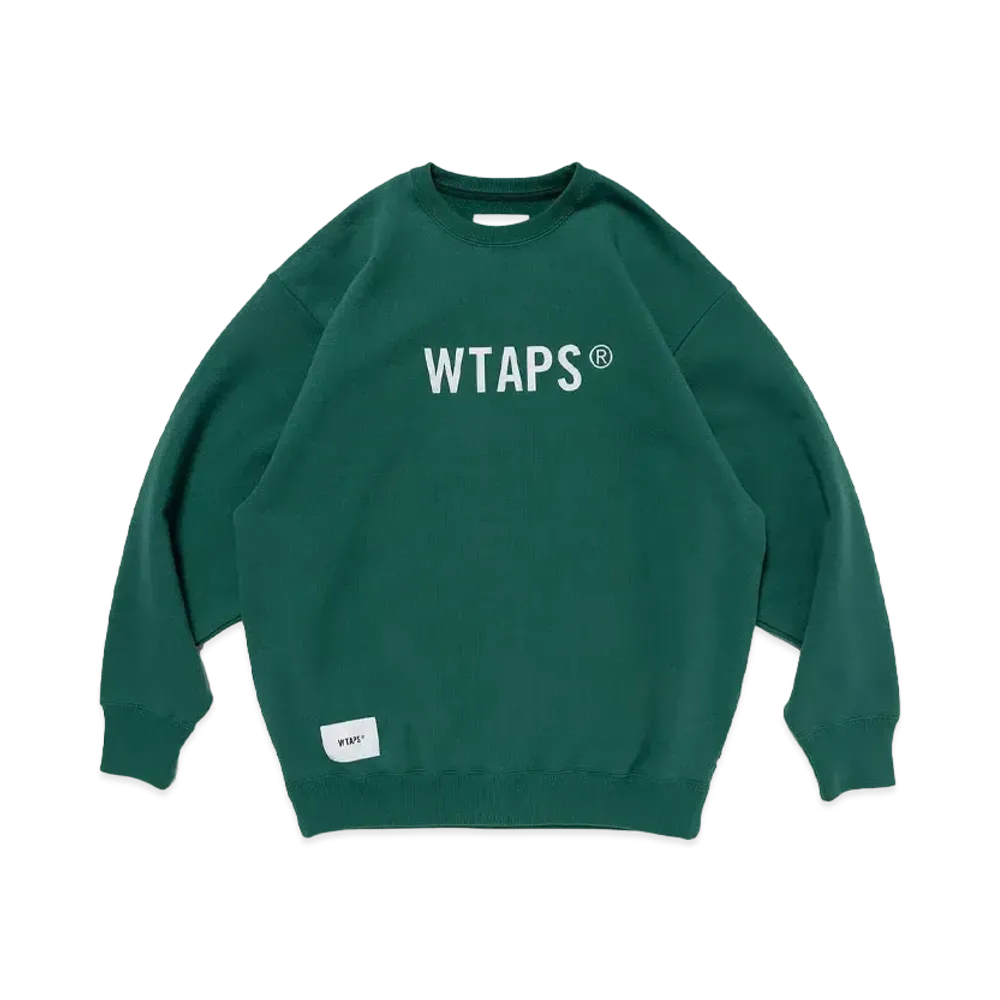 WTAPS Sign / Sweater / Cotton. TSSC "Green"