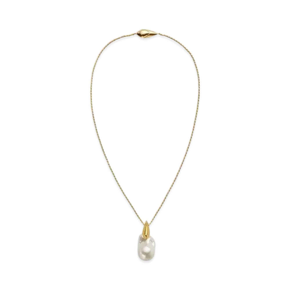 Bottega Veneta Pearl Pendant "White"