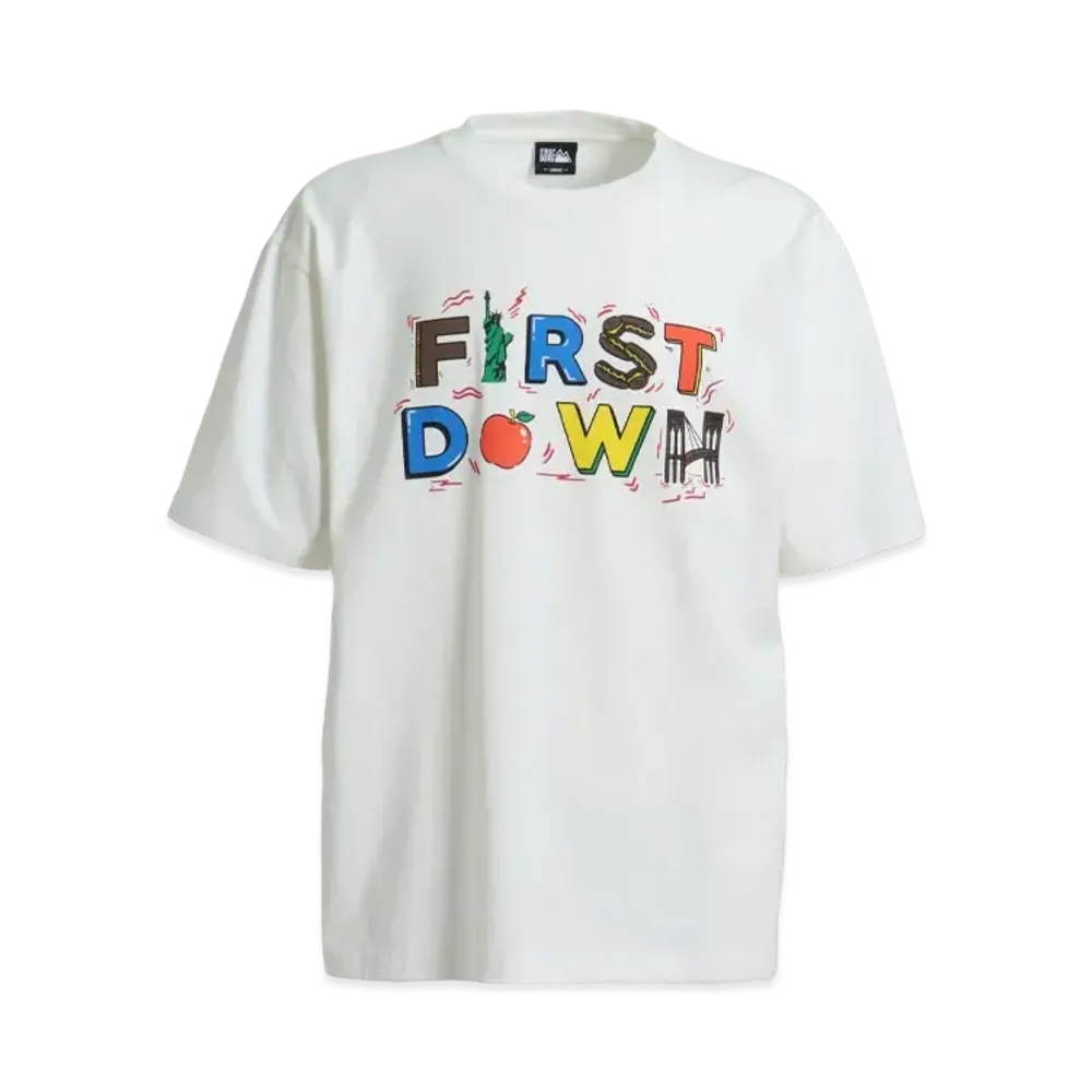 FIRST DOWN NEWYORK S/S T "Off White"