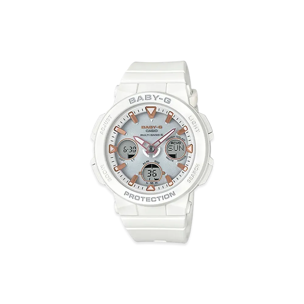 Casio G-Shock BG 18S Beach Traveler Radio Solar "White/Comb"