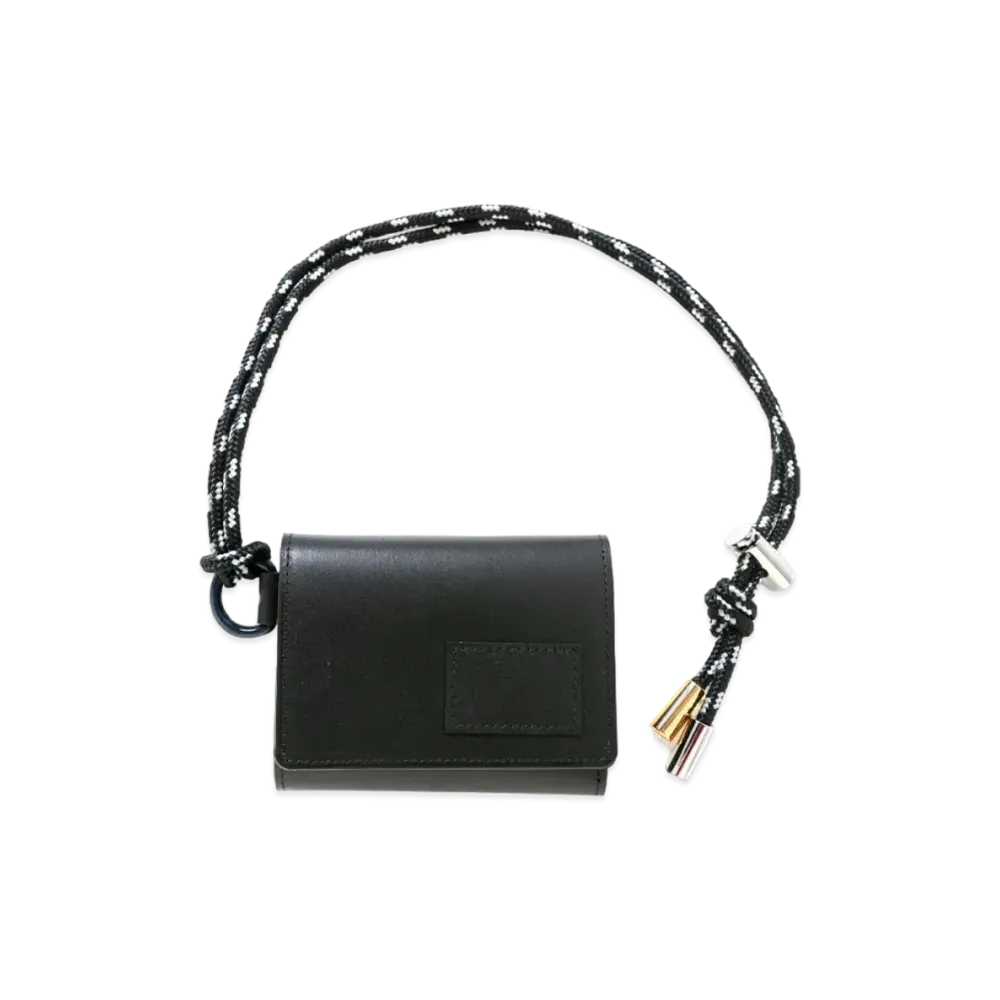 sacai x PORTER Leather Trifold "Black"