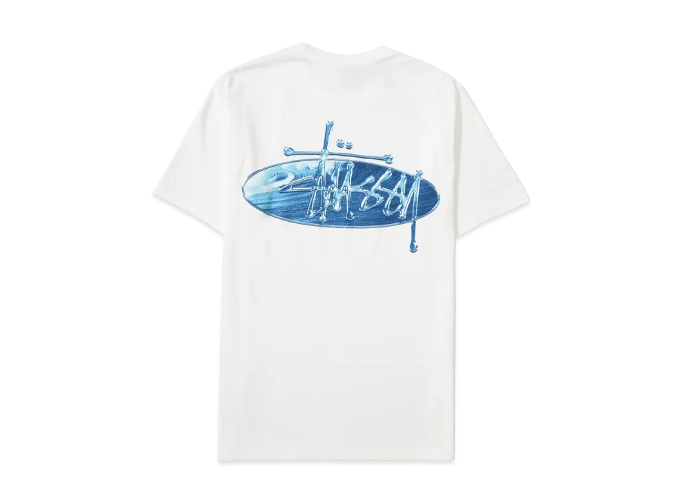 Stussy Wave Oval Tee "White"