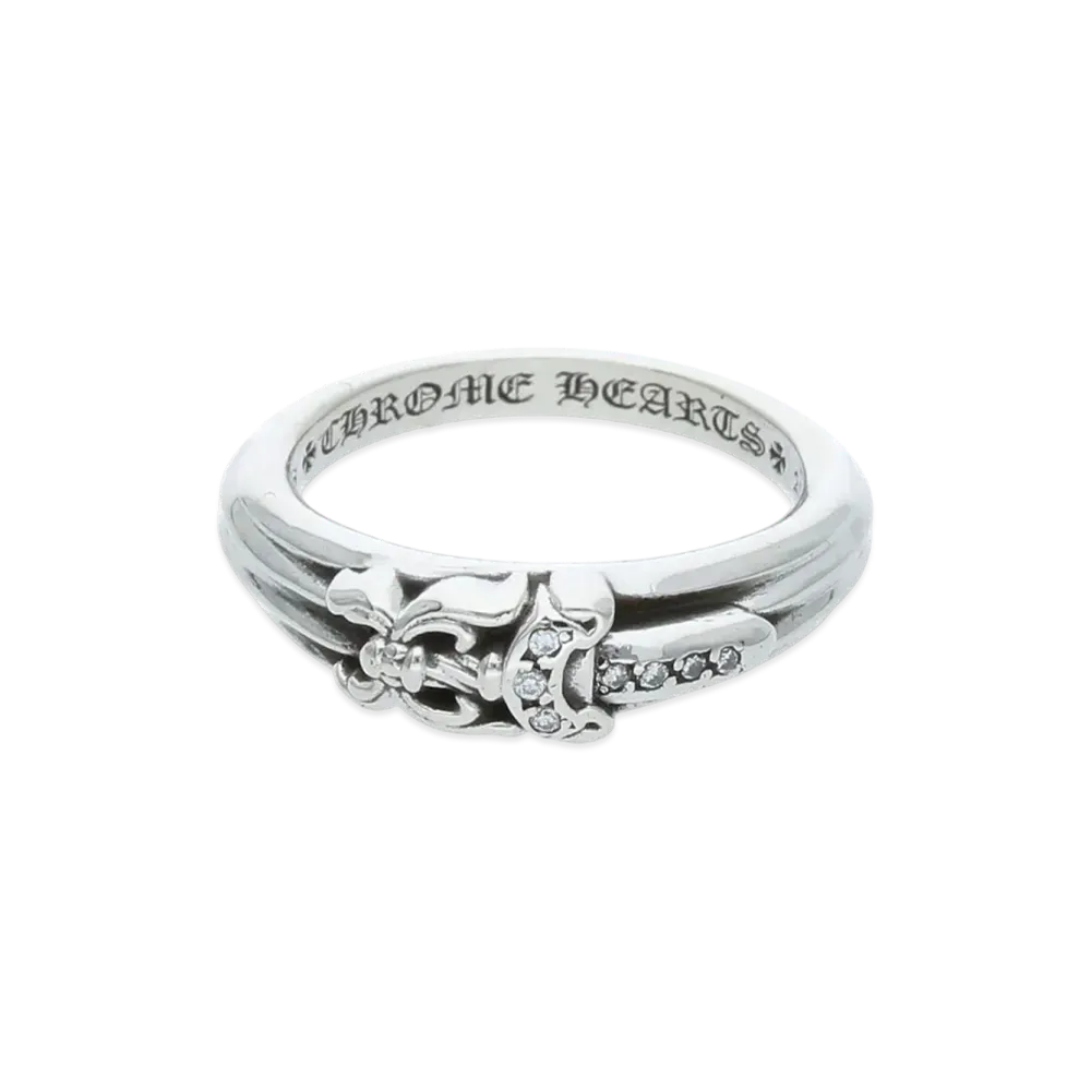Chrome Hearts Baby Classic Dagger Ring Pave Diamond "Silver"