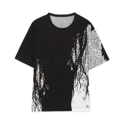 Ground Y x CHAINSAW MAN Ghost Devil Cotton T-shirt "Black"