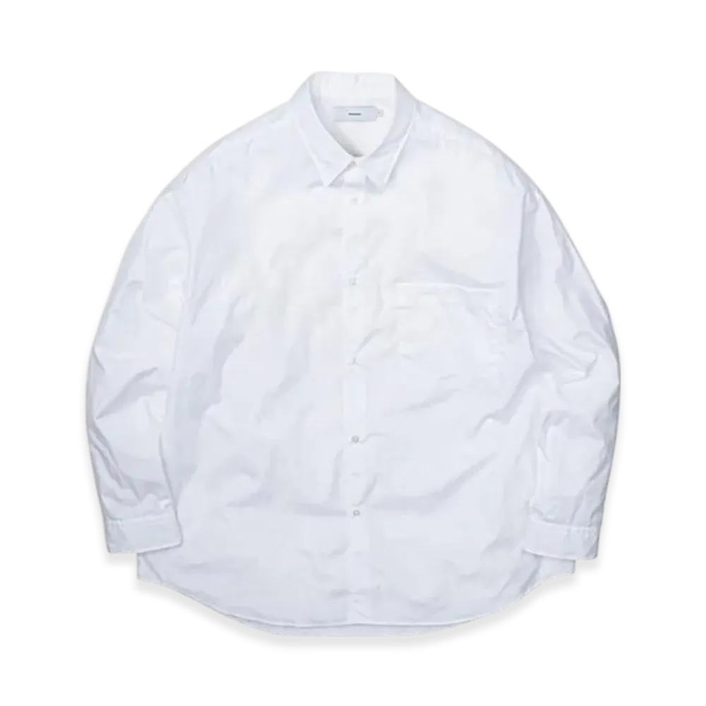 Graphpaper Broad L/S Oversized Regular Collar Shirt "White"