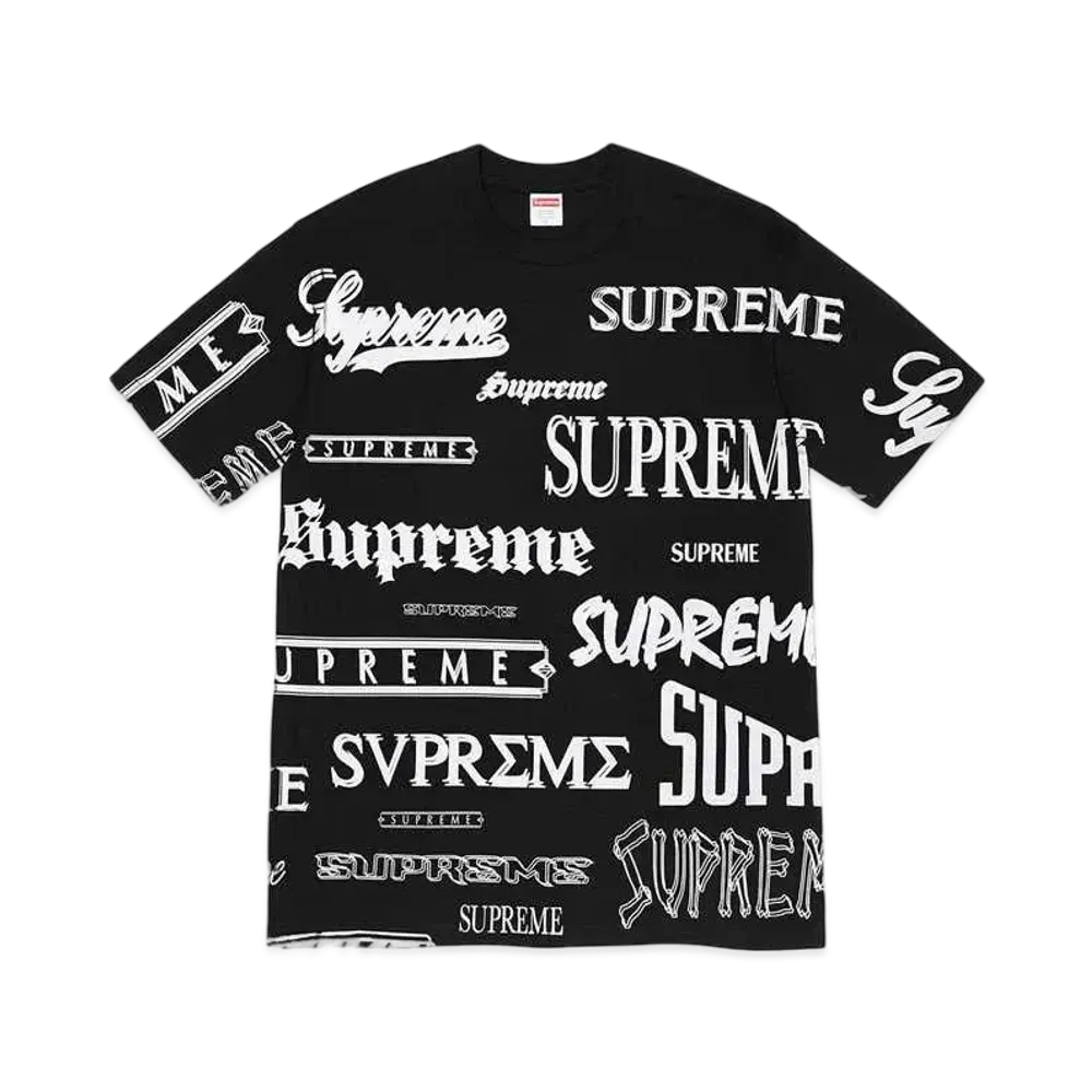 Supreme Multi Logo Tee "Black"