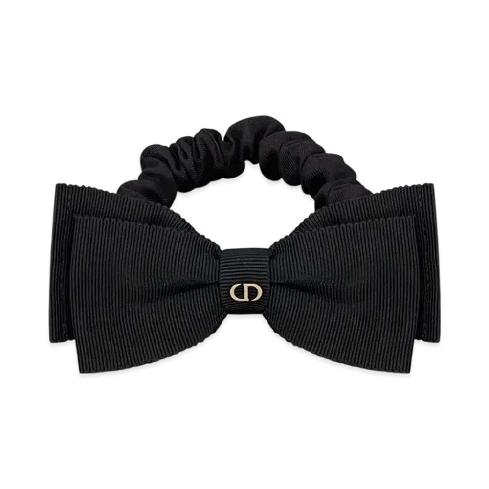Dior Sweet Hair Tie Stretch Grosgrain "Black"