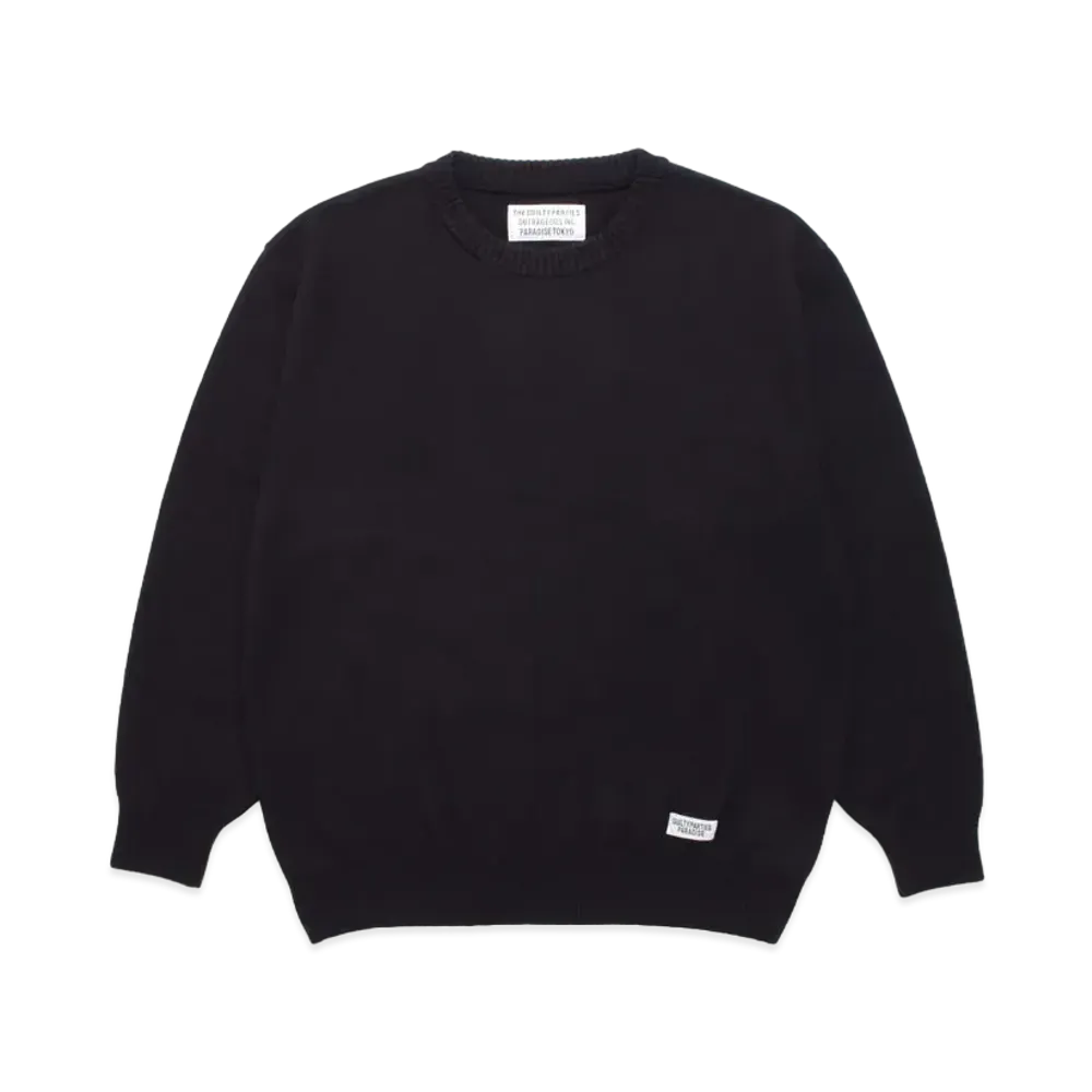 WACKO MARIA CLASSIC KNIT SWEATER "Black"