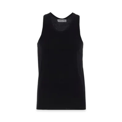 Yohji Yamamoto POUR HOMME 30/-Plain Stitch Tank Top "Black"