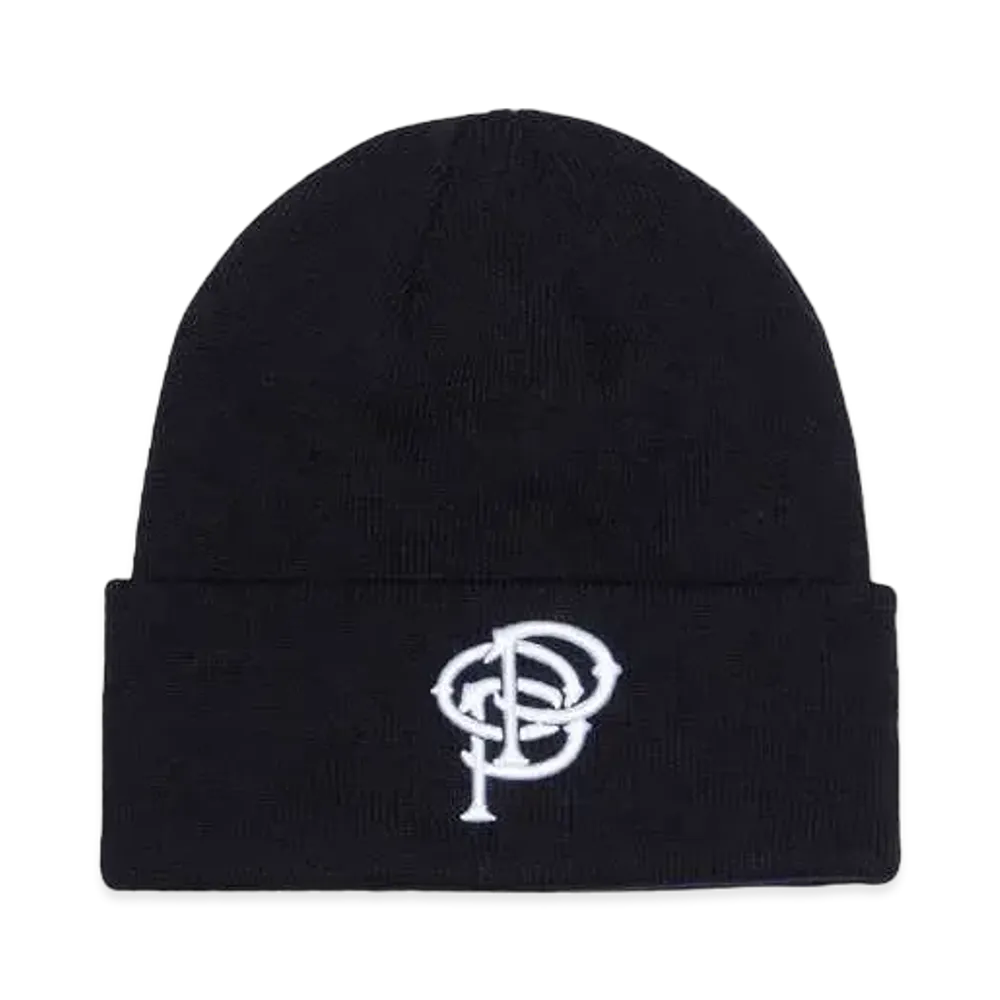 POP TRADING COMPANY initials beanie "BLACK"