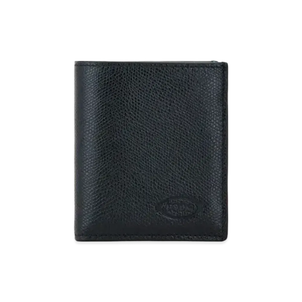 TOD'S Wallet In Leather "Black/Green"