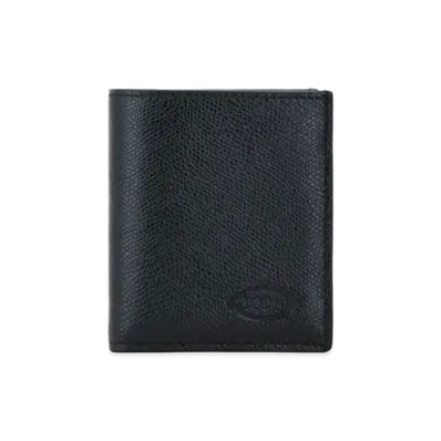 TOD'S Wallet In Leather "Black/Green"