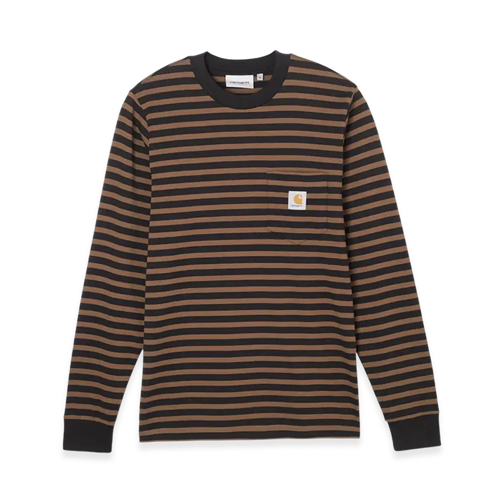 Carhartt WIP L/S Seidler Pocket Tee "Deephbrown"