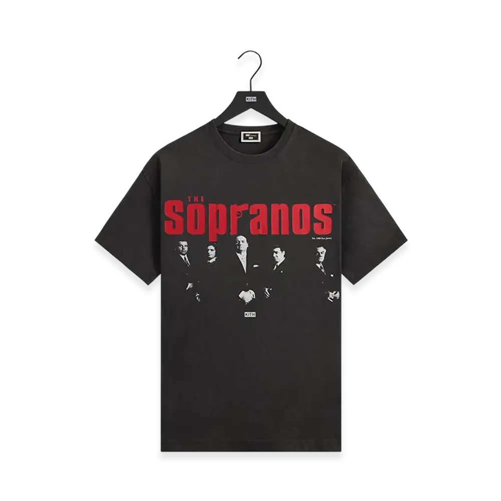 Kith x The Sopranos Est.1990 Poster Vintage Tee "Black"