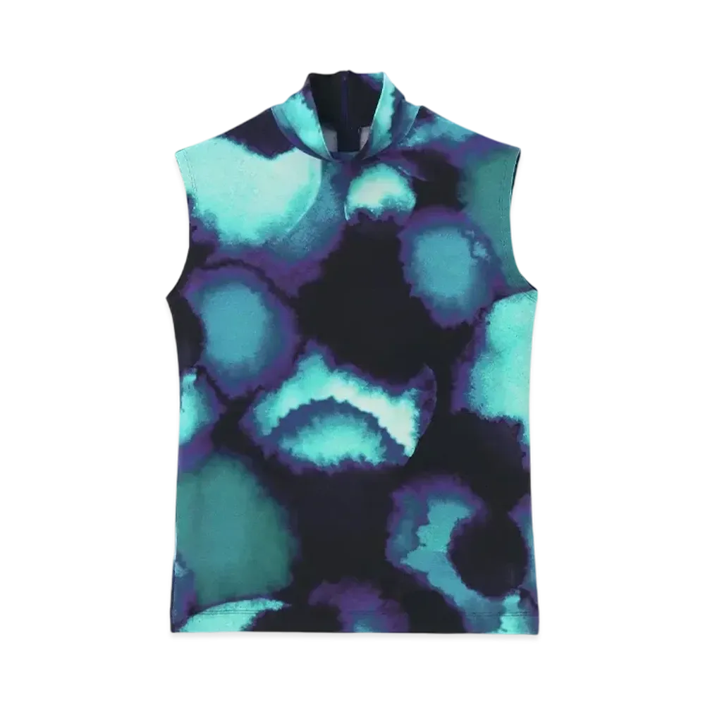 Paul Smith Women's Aurora Blue Sleeveless Cut and Sewn "Navy"