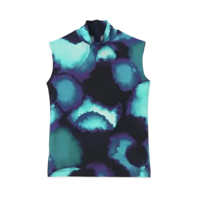 Paul Smith Women's Aurora Blue Sleeveless Cut and Sewn "Navy"