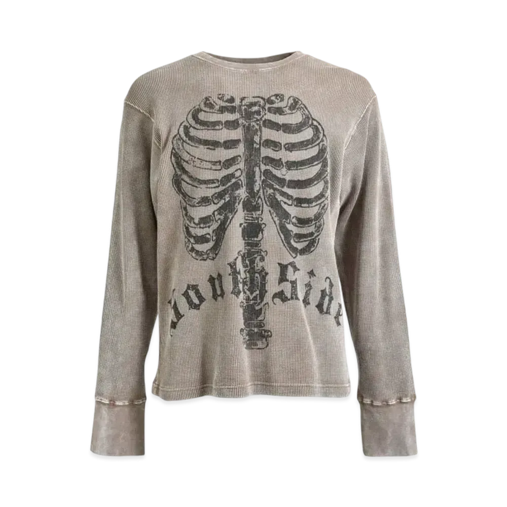 BREATH Natural Born Waffle LS Tee "Dust"