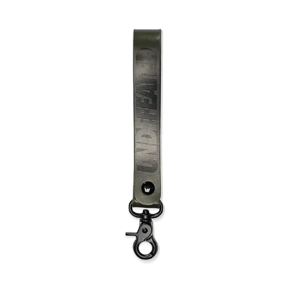 UNDEFEATED Logo Strap Keychain - 02214 "Olive"