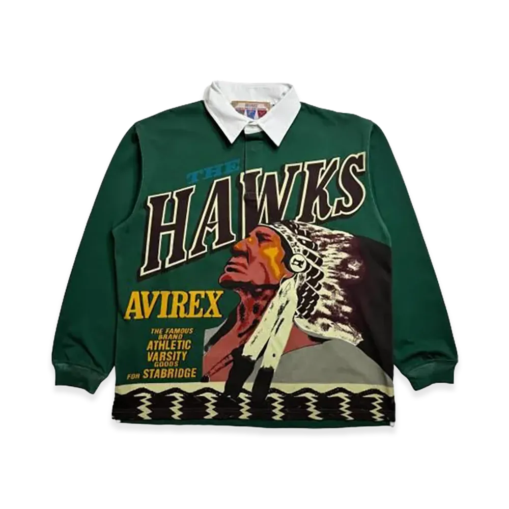 STABRIDGE x AVIREX Hawks Rugby Shirts "Sub Green"