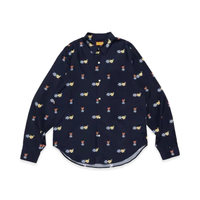 HUMAN MADE Printed Shirt "Navy"