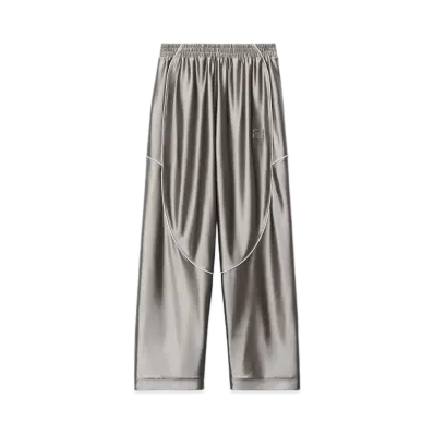 Alexander Wang Satin Faille Jersey Track Pants "Earl Gray"