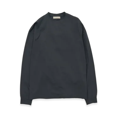 YOKE Suvin Cotton Yoke T-Shirt Long Sleeves "Steel Gray"