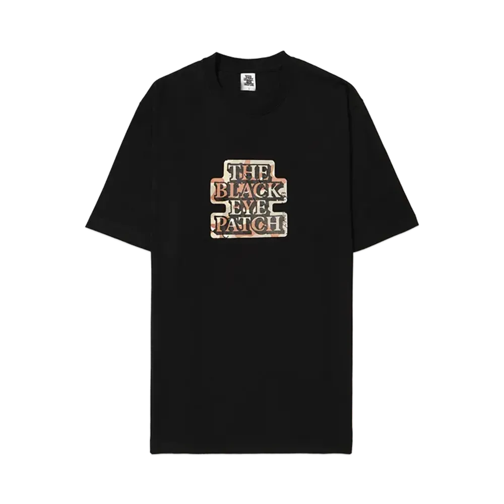 BlackEyePatch Chocolate Chip Camo OG Label Tee "Black"