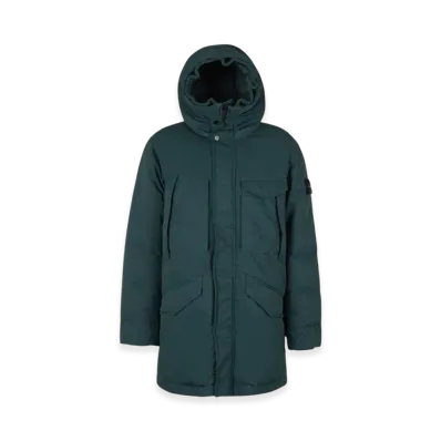 Stone Island 70821 Opaque Nylon Twill Down Parka - 22FW "Dark Green"