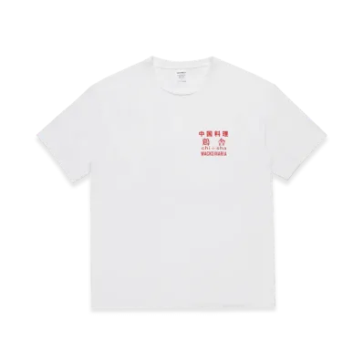 WACKO MARIA x 鶏舎 Washed Heavy Weight T-Shirt "White"