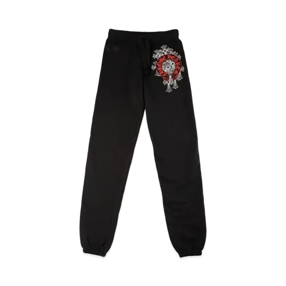 Chrome Hearts Cemetery Cross Horseshoe Sweatpants "Black"