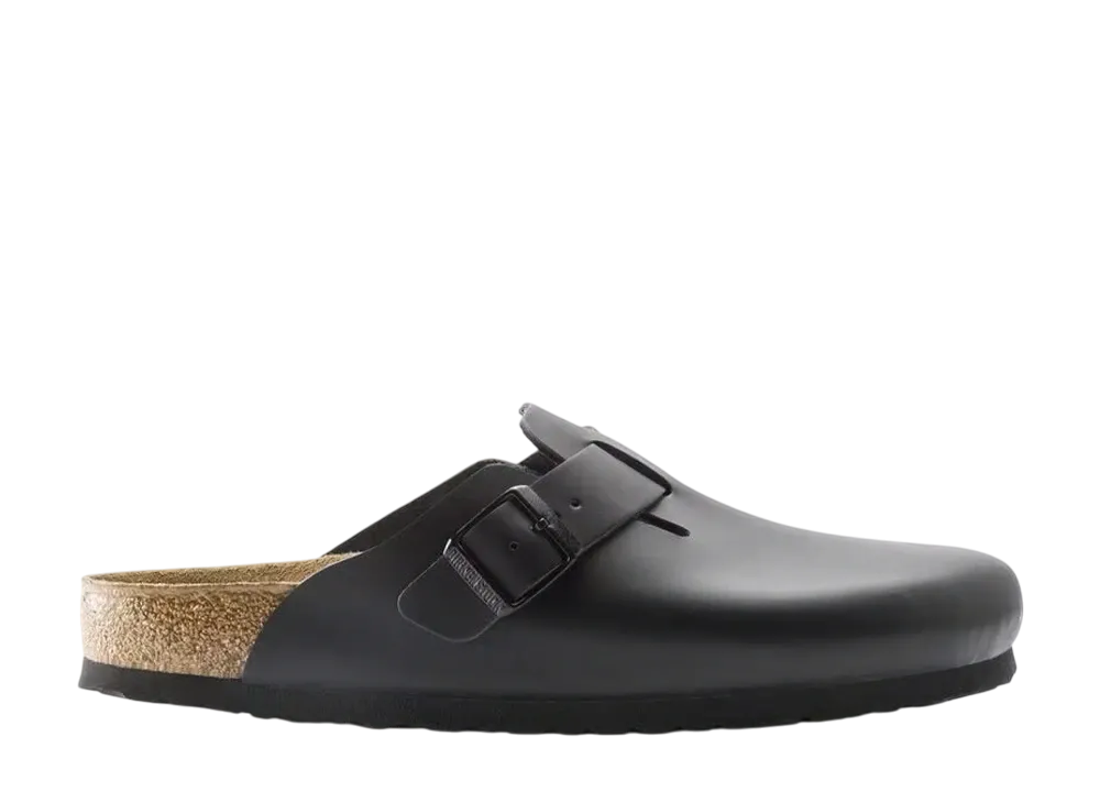BIRKENSTOCK Boston Natural Leather "Black"