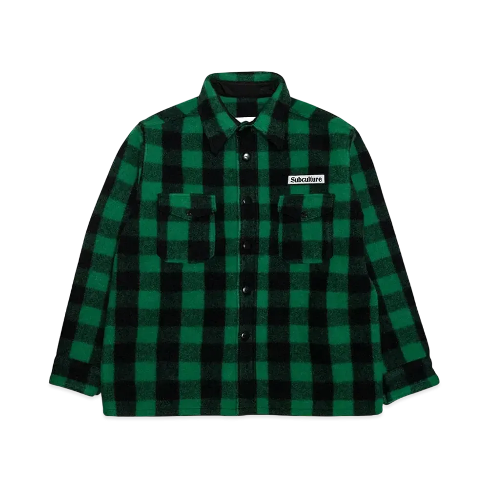 SubCulture Buffalo Check Jacket "Green x Black"