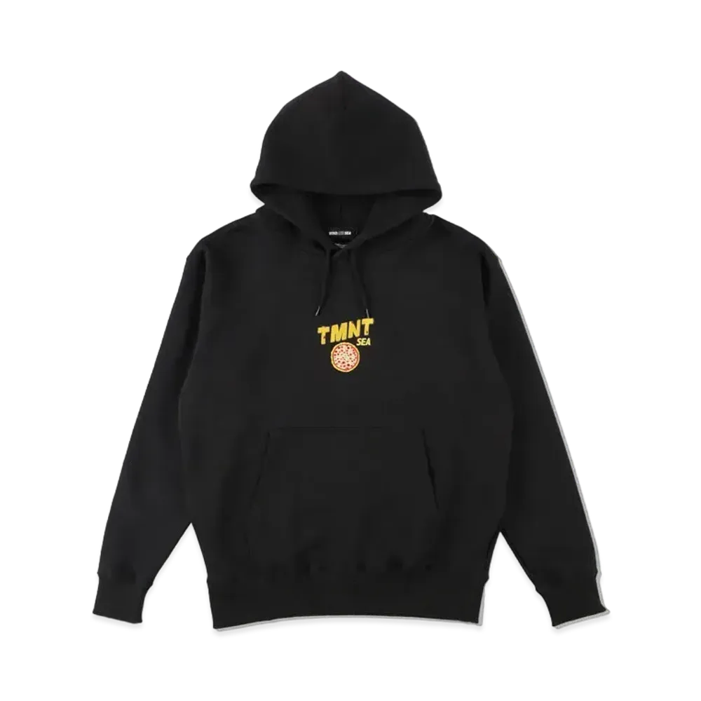 WIND AND SEA x TMNT (PIZZA TIME) HOODIE "Black"