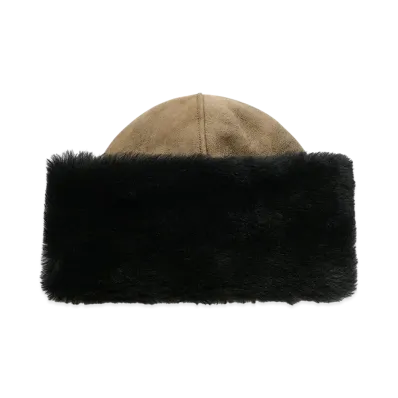 OUR LEGACY Women's Blizzard Hat "Smoky Black Dry Shearling"